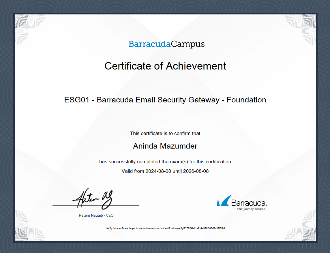 Barracuda Email Security Gateway